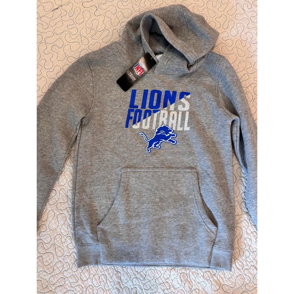 Detroit Lions Boys Size Medium 10/12 Sweatshirt Hoodie
